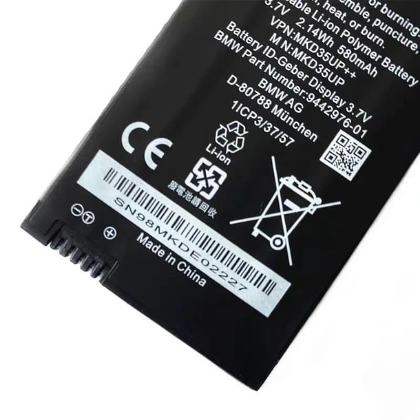 Batería de Repuesto para MKD35UP LCD Key, BMW AG MKD35UP ID Transmitter Display 3.7V - qingyuan 2