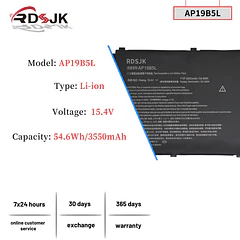 Batería de Repuesto AP15A3R para Acer Aspire 5 A515-43 A515-43G A515-52 A515-52G A515-55 A515-55-56VK Swift