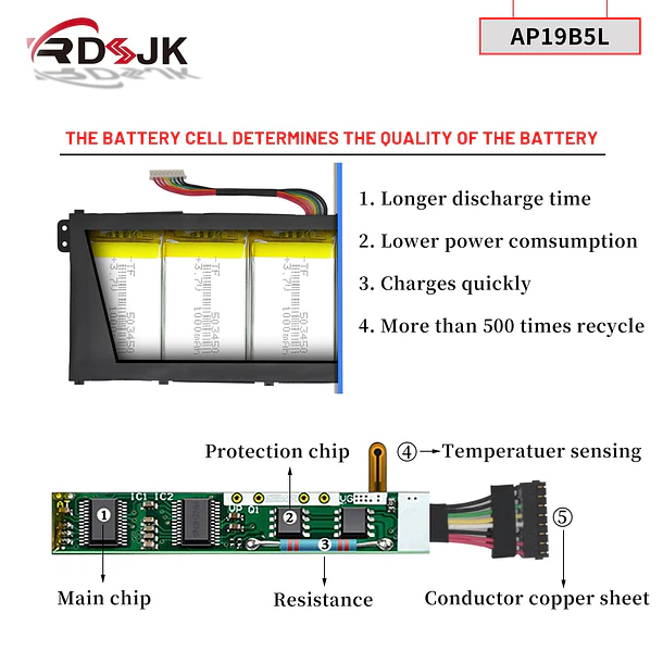 Batería de Repuesto AP15A3R para Acer Aspire 5 A515-43 A515-43G A515-52 A515-52G A515-55 A515-55-56VK Swift 4