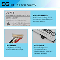 Batería de Repuesto AA-PBUN4AR para Samsung ATIV Book 9 Spin 940X3L 900X5L 940X3L NP940X3L NP940X3L-K02CN - DGTEC