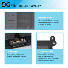 Batería de Repuesto 1FXDH para Dell Latitude 3320 3420 3520 for Inspiron 3510 3511 3515 - DGFTB