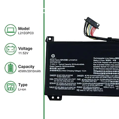 Batería de Repuesto L21D3PC0 para Lenovo Legion 5 15IAH7 15IAH7H Legion 5 Pro 16IAH7 16IAH7H - JIAZIJIA