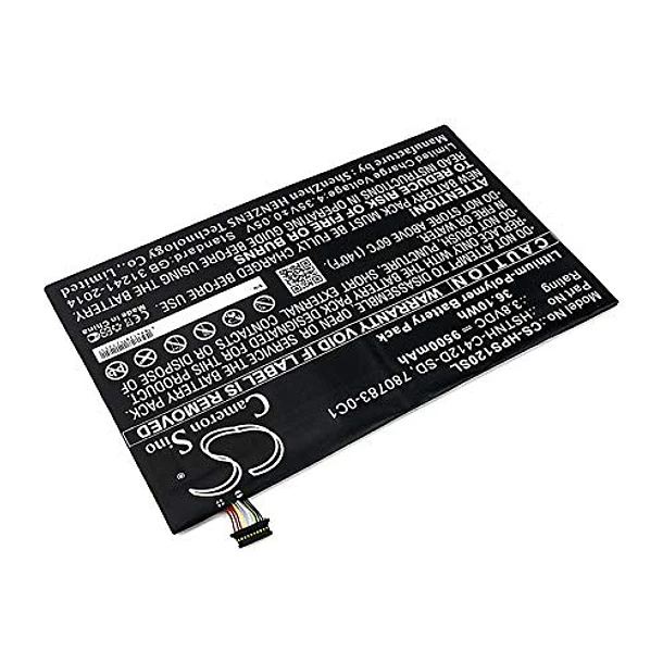 Batería de Repuesto CS-HPS120SL para HP_ Pro Slate 12, K7X87AA, K7X88AA, QC8074, K7X87AA#ABA PN HSTNH-C412D-SD, - XSPLENDOR XPS 2