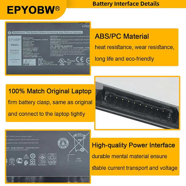 Batería de Repuesto PKWVM para diversos equipos compatibles según modelo PKWVM - EPYOBW PKWVM 4