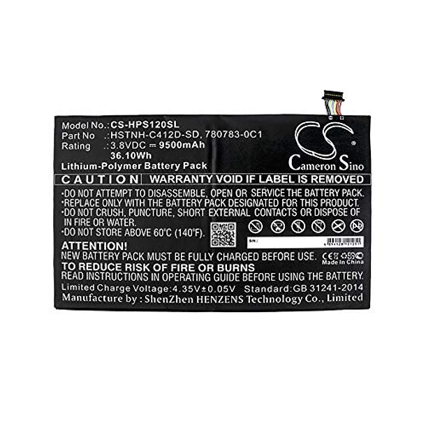 Batería de Repuesto CS-HPS120SL para HP_ Pro Slate 12, K7X87AA, K7X88AA, QC8074, K7X87AA#ABA PN HSTNH-C412D-SD, - XSPLENDOR XPS 3