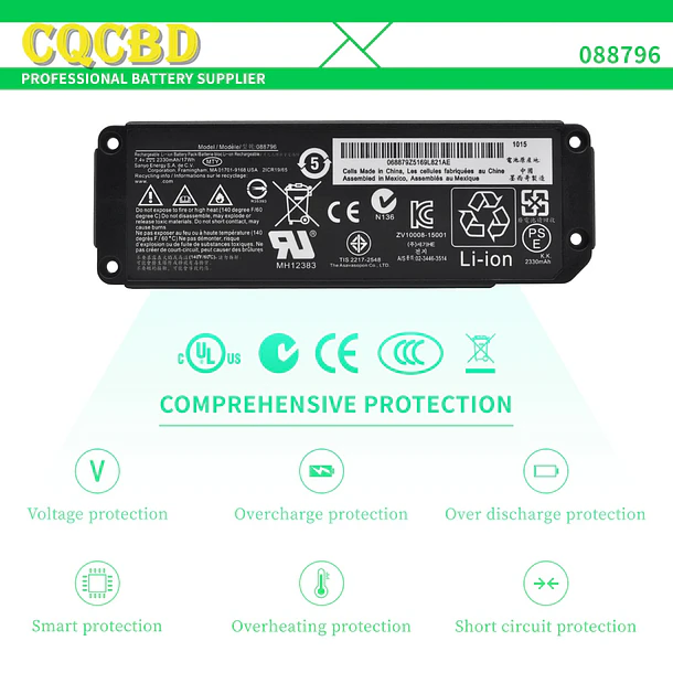 Batería de Repuesto para Bose Soundlink Mini 2 Part NO 088772 088796 [7.4V 2230mAh - CQCQ 5