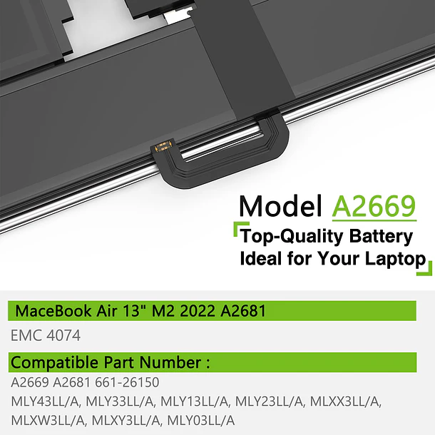 Batería de Repuesto A2669 para MacBook AIR 13