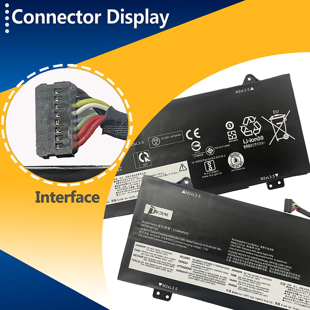 Batería de Repuesto L19M4PDC para Lenovo Ideapad Yoga 7-15ITL5 7-15ITL5-82BJ 7-14ITL5 7-14ITL5-82BH 7-14ARB7 7-14ACN6-82N7 Series - TAVZENL 3