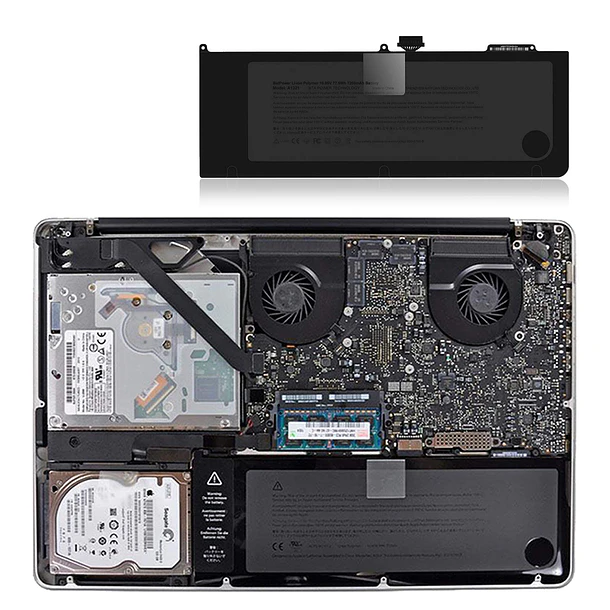 Batería de Repuesto A1321 para Mid 2009 2010 MacBook Pro 15-inch A1286 EMC 2324 2325 - BatPower 2