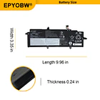Batería de Repuesto L20C4P73 para Lenovo ThinkPad X13 Gen 2 / ThinkPad X13 Gen 3 - EPYOBW 5
