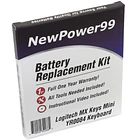 Batería de Repuesto Logitech MX Keys Mini YR0084 para Logitech MX Keys Mini YR0084 with Tools, How-to Video and - NewPower99 1
