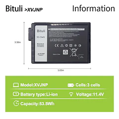 Batería de Repuesto C31N1636 para Dell Latitude 5430 Rugged Latitude 7330 Rugged Series Notebook P148G - Bituli XVJNP