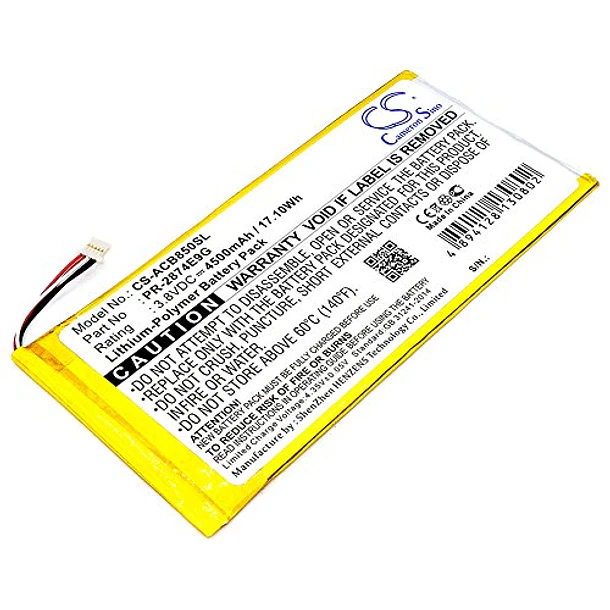 Batería de Repuesto CS-ACB850SL para ACER A6001, Iconia One 8 B1-850 Part NO PR-2874E9G B1-850-K35X - FITHOOD 1