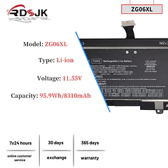 Batería de Repuesto ZG06XL para HP ZBook Studio G5 X360 G5 2ZC63EA 5CN15PA ZC62EA Elitebook - RDSJ