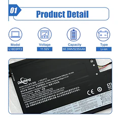 Batería de Repuesto L18D3PF2 para Yoga C740-15IM C740-15IML C740-15 Series Notebook 5B10T83740 5B10W67402 5B10T83739 5B10W67258 - Dentsing