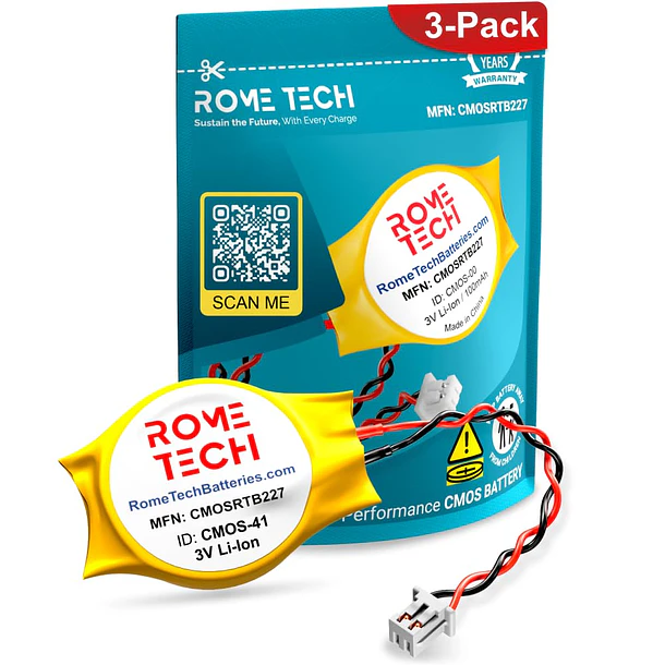 Batería CMOS RTC de Repuesto para DELL Precision 7510, M3800, M4600, M4700, M4800, M6600, M6700, M6800 - Rome Tech 1
