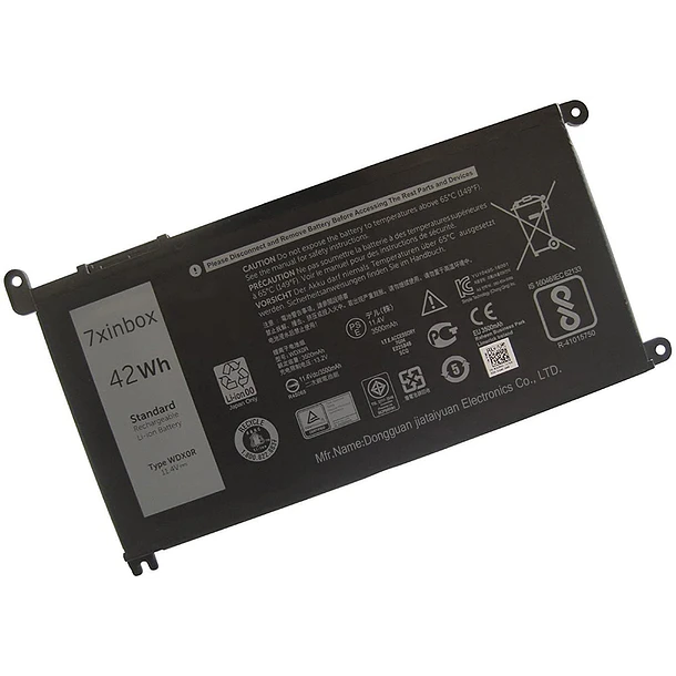 Batería de Repuesto WDXOR para Dell Inspiron 15 5565 5567 5568 5578 7560 7570 7579