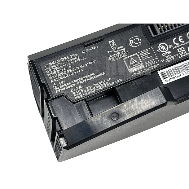 Batería de Repuesto C31N1517 para MSI HTCVIVE VR One 7RE-231CN 4ICR19/66-2 Series - HWW 2