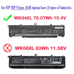 Batería de Repuesto WK04XL para diversos equipos compatibles según modelo WK04XL - EPYOBW