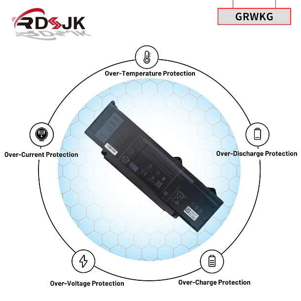 Batería de Repuesto GRWKG para Dell Latitude 3340 3440 3450 3540 3550 5340 5350 5440 - GRWKG 6