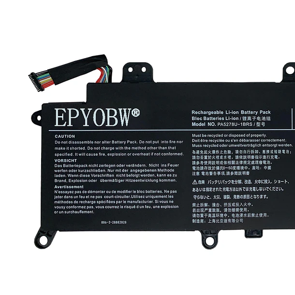 Batería de Repuesto PA5278U-1BRS para diversos equipos compatibles según modelo PA5278U-1BRS - EPYOBW 2