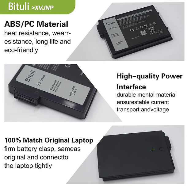 Batería de Repuesto C31N1636 para Dell Latitude 5430 Rugged Latitude 7330 Rugged Series Notebook P148G - Bituli XVJNP 3