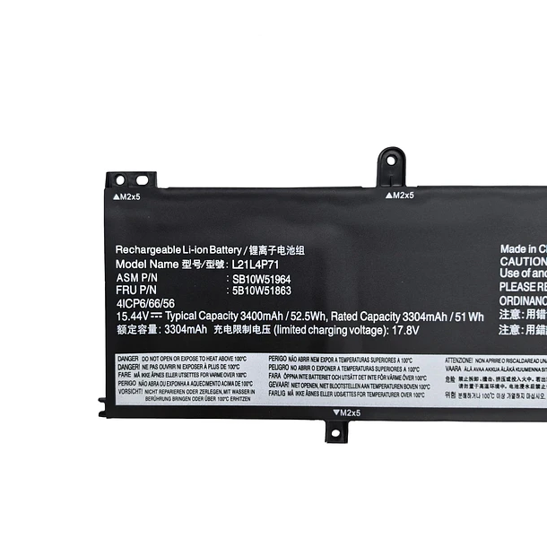 Batería de Repuesto L21L4P71 para Lenovo ThinkPad T14 Gen 3/ P14s Gen 3 /ThinkPad T14 - NBULBL 2
