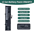 Batería de Repuesto L19M4P71 para Lenovo ThinkPad X1 Extreme P1 3rd Gen Series ThinkPad X1 2