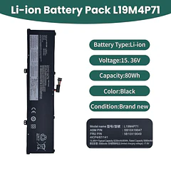 Batería de Repuesto L19M4P71 para Lenovo ThinkPad X1 Extreme P1 3rd Gen Series ThinkPad X1