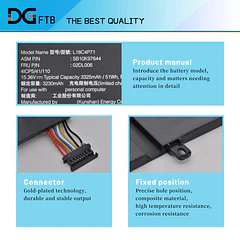 Batería de Repuesto L18M3PF6 para ThinkPad X1 Yoga 4th 5th Gen / X1 Carbon 7th - DGFTB