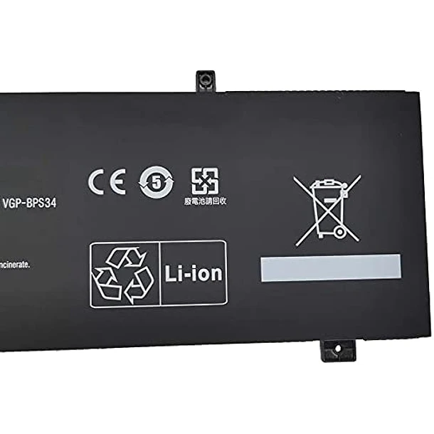 Batería de Repuesto VGP-BPS34 para Sony Vaio 15 Touch SVF15A16CXB SVF14AC1QL SVF14AC1QU SVF14A14CXP SVF14A14CXS SVF14A15CXB - FLYRLB 3