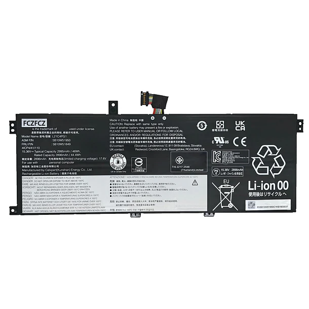 Batería de Repuesto L21C4PG1 para Lenovo ThinkPad L13 Gen 3 / L13 Gen 4 / - FCZFCZ 1