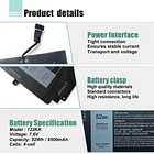Batería de Repuesto 722KK para Dell XPS 13 9300 9310 9380 (2020) P117G002 P117G001 P117G - BOWEIRUI 4