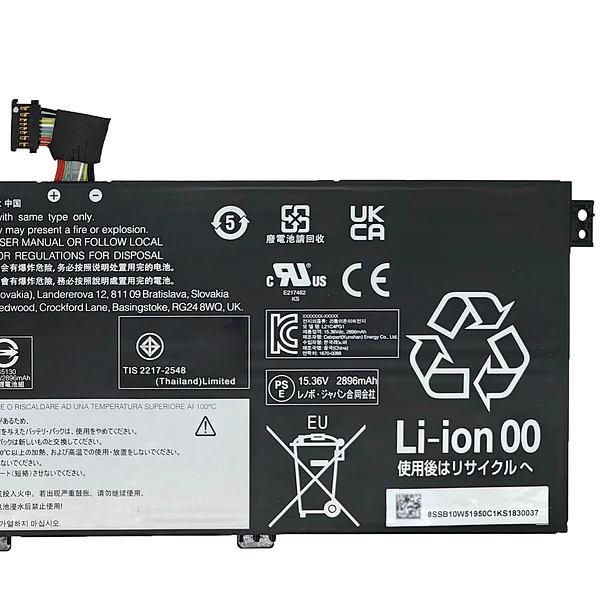 Batería de Repuesto L21C4PG1 para Lenovo ThinkPad L13 Gen 3 / L13 Gen 4 / - FCZFCZ 4