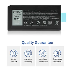 Batería de Repuesto 4XKN5 para Dell Latitude 14 Rugged 5404 5414 E5404 Extreme 7404 7414 - ETESBAY