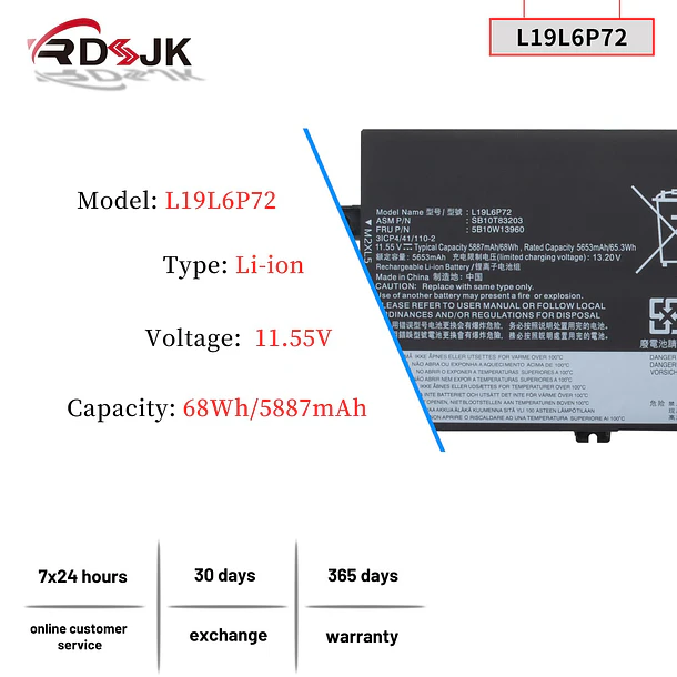 Batería de Repuesto AH04XL para Lenovo ThinkPad P15V Gen 1 20TQ 20TR Gen 2 21A9 2