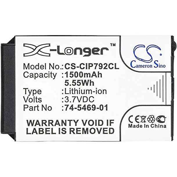 Batería de Repuesto CS-CIP792CL para Cisco 7026G 74-5468-01 7925 7925G 7925G-EX 7926 7926G CP-7925G-A-K9 CP-7925G-EX-K9 - XSPLENDOR 5