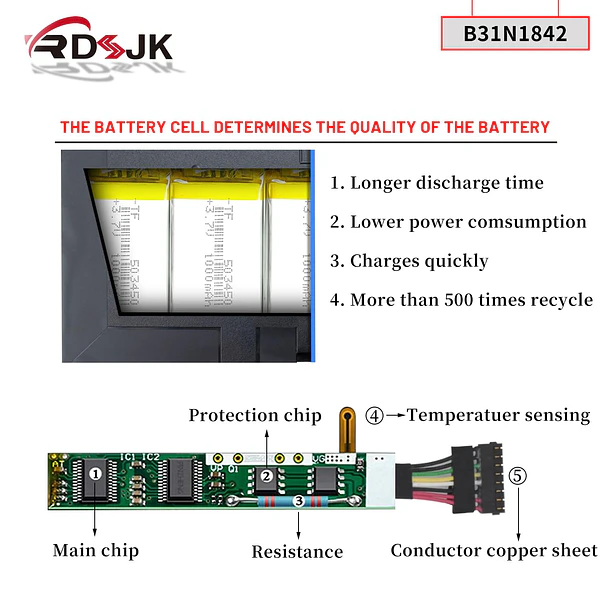 Batería de Repuesto B31N1534 para Asus VivoBook 15 F513 M513 K513 X513 S513 S15 X531FA 4