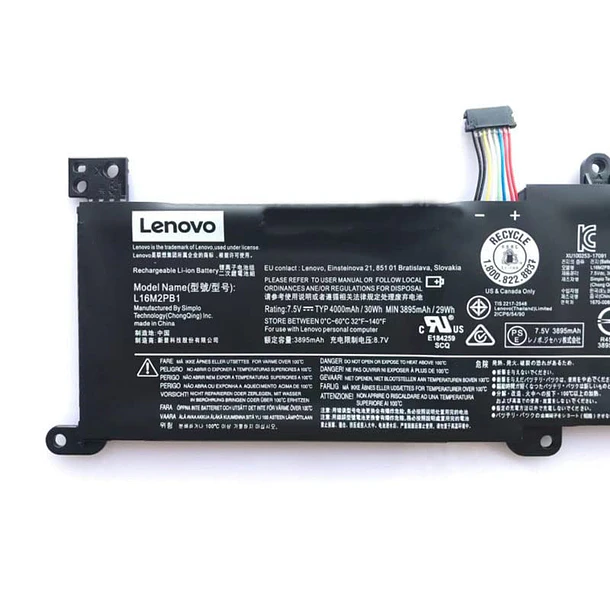 Batería de Repuesto para Lenovo L16M2PB1 L16L2PB1 L16L2PB2 - Fernmyuc 4