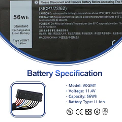 Batería de Repuesto V0GMT para Dell G7 17 & XPS 15 - ANTIEE