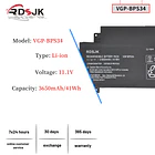 Batería de Repuesto VGP-BPS34 para Sony Vaio Fit 14 15 Touch SVF14AC1QL SVF14A14CXP SVF14A16CXB SVF15A1ACXB - RDSJ 2
