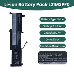 Batería de Repuesto L21M3PF0 para Lenovo IdeaPad 1-14IAU7 1-14ALC7 1-14IGL7 1-14ADA7 1-14AMN7 1-14IJL7 1-15ADA7 Series