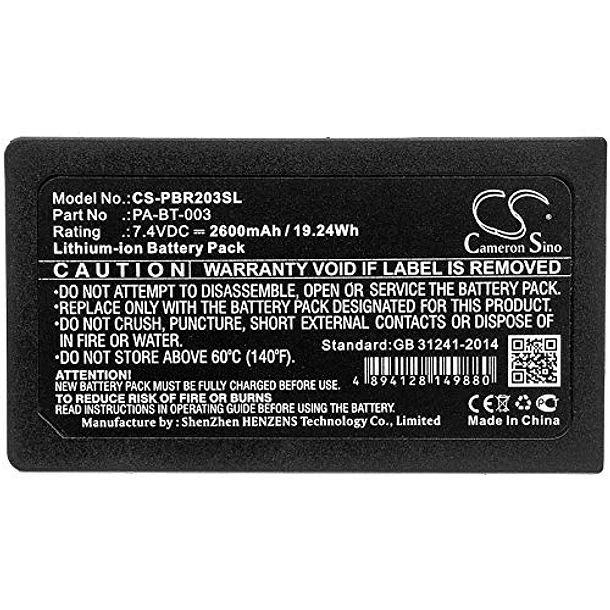 Batería de Repuesto para Brother RJ-2030, RJ-2050, RJ-2140, RJ-2150 PA-BT-003 - JIAJIESHI 3