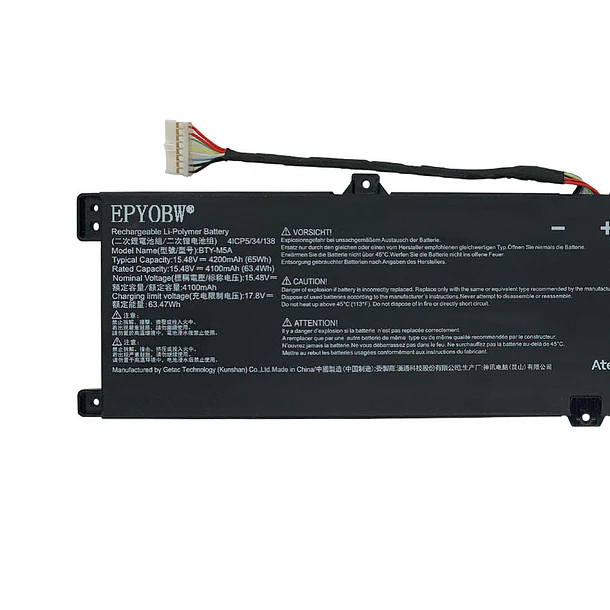 Batería de Repuesto BTY-M5A para diversos equipos compatibles según modelo BTY-M5A - EPYOBW 2