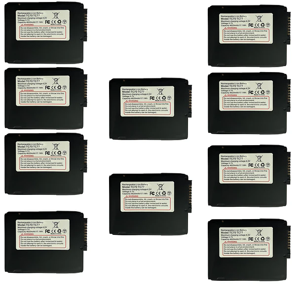 Batería de Repuesto (10PCS) BT-000318-01 para Zebra Symbol Motorola TC70 TC77 TC700H TC77HL Touch Scanner Replacement - Dentsing 1