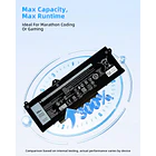 Batería de Repuesto GK5KY para Dell Latitude 15 5521 5531 14 5421 5431 Precision 3470 - Jbery 3