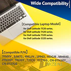 Batería de Repuesto JPFMR para Dell Latitude 7520 7420 7320 5320/7420 7320 5320 2-in-1 Series - TAVZENL 6
