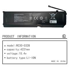 Batería de Repuesto RC30-0328 para Razer Blade 15 Base 2020 2021 RZ09-0328 RZ09-03287E22-R3B1 RZ09-03287E22-R3U1 RZ09-03287E22-R341
