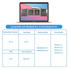 Batería de Repuesto A2113 para MacBook Pro 16 inch 2019 Released Model A2141 EMC 3347 - JGTM 3