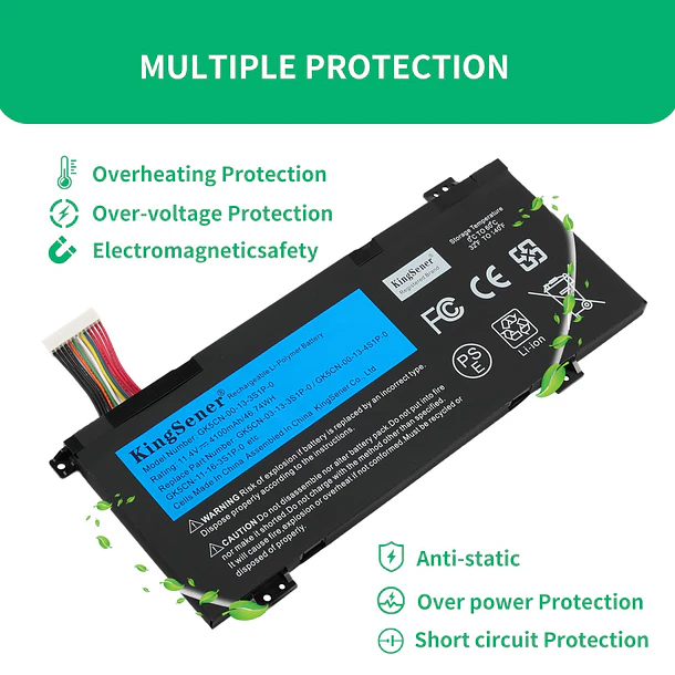 Batería de Repuesto GK5CN-00-13-3S1P-0 para MECHREVO X8Ti Plus 46WH 11.4V - KingSener 4
